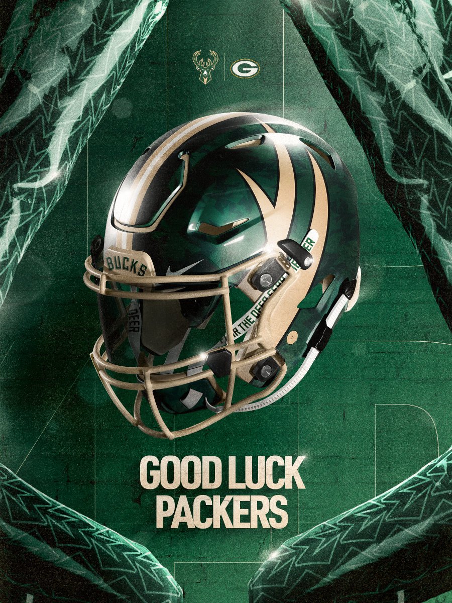 Bucks's tweet photo. Geared up.

Good luck this season and Go Pack Go! https://t.co/ZO77lVyiqP
