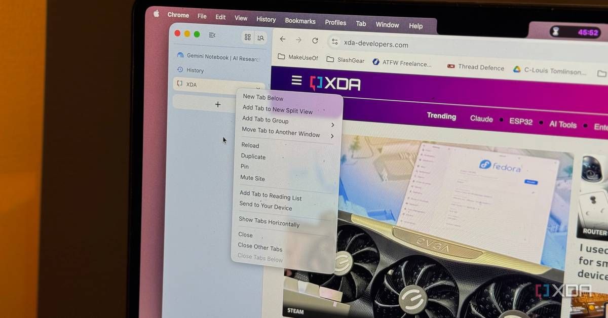 I gave Chrome's vertical tabs a week, and going back to tabs across the top feels wrong