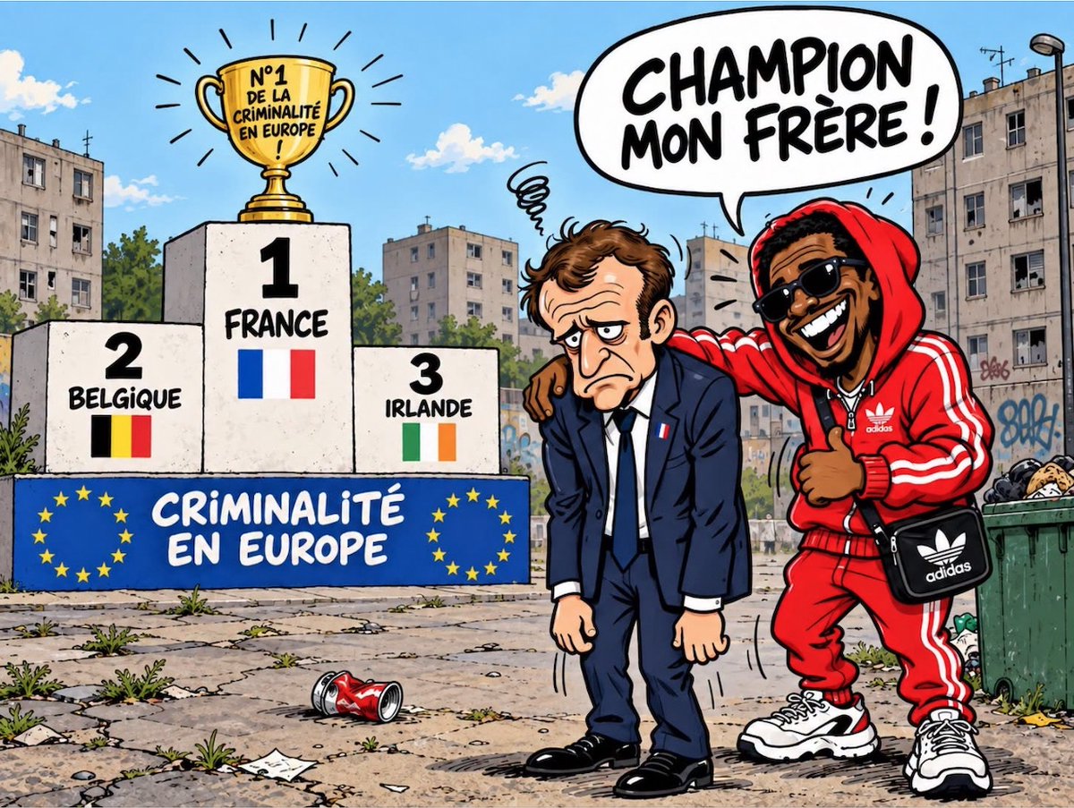 Dominiq49230998's tweet photo. #criminalité #Numbeo #statistiquesMinistérielles #France #Europe #ChampionMonFrère https://t.co/hmUTh6iGaw