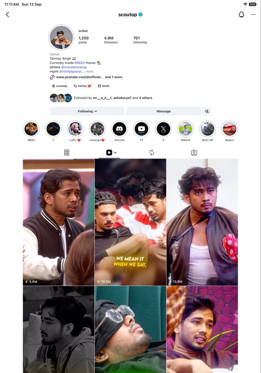 Deepakarya24's tweet photo. SCOUT OP WINNING HEARTS
#ScoutOP #BiggBoss20 #ScoutInBB20 #TeamScout https://t.co/bunYCFczWL