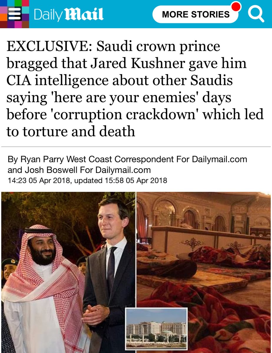 TheTurfConsett's tweet photo. @ShaunPinnerUA @oliwymom Jared Bob-A-Job Bonesaw Let-Blue-States-Die Kushner. He has always had Russian interests above American interests and his own interests above all. Saudis gave him $2B the day Trump was flashing top secret docs to Kid Rock et al at Bedminster Golf 🤦‍♀️ https://t.co/YquUYdgTGr