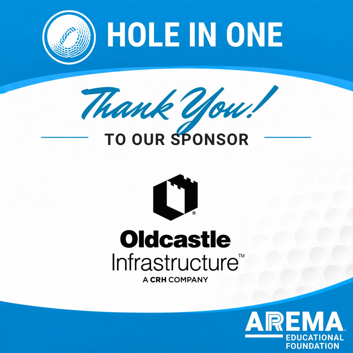 AREMArail's tweet photo. The AREMA Educational Foundation Golf Tournament is made possible by the generous support of our sponsors.

We’re grateful to each company helping make this year’s tournament a great experience. https://t.co/63vyZzJteP