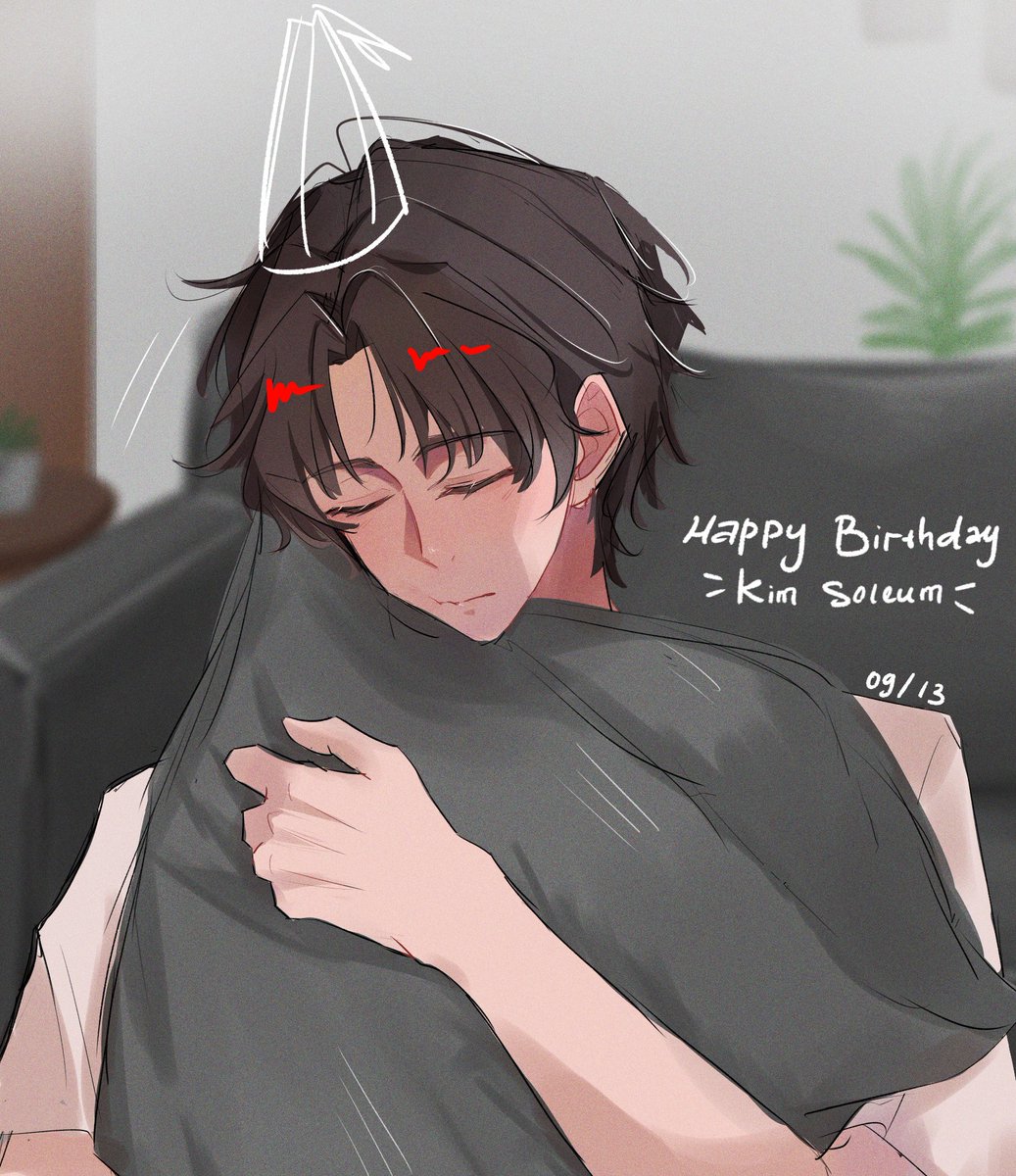 avodododo's tweet photo. Hapibaaaa 🎂🎂🎂
I hope you sleep well tonight (aku juga mau..)

Sorry I didn't have time to draw for your special day, but I still want to celebrate it 😢🥀 https://t.co/TXO7VNctRL