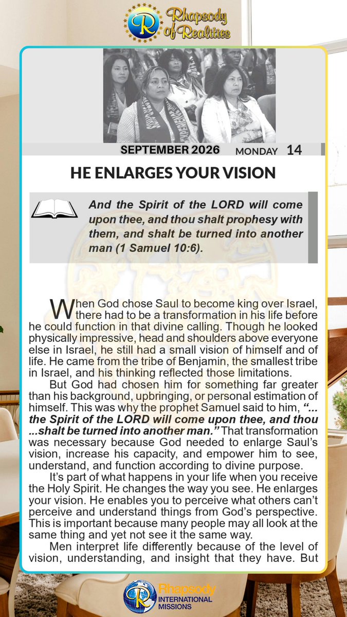 RORintlmissions's tweet photo. And the Spirit of the LORD will come upon thee, and thou shalt prophesy with them, and shalt be turned into another man (1 Samuel 10:6). https://t.co/qVI7O6bkxl