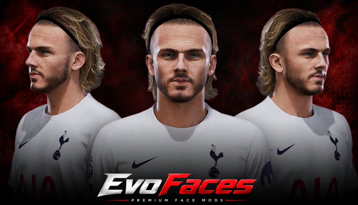 evofaces1's tweet photo. EvoFaces added a new item to their Shop. 

James Maddison V2

Pes 2021 &amp; FootballLife

Membership = FREE

❌ DLSS 5 Previews
✔️ In Game Preview
✔️ Tattoos

#pes2021 #efootball #FootballLife #pesfaces #evofaces #tottenham #jamesmaddison

https://t.co/G6OzCc8cTT https://t.co/HuGFtDSuIB