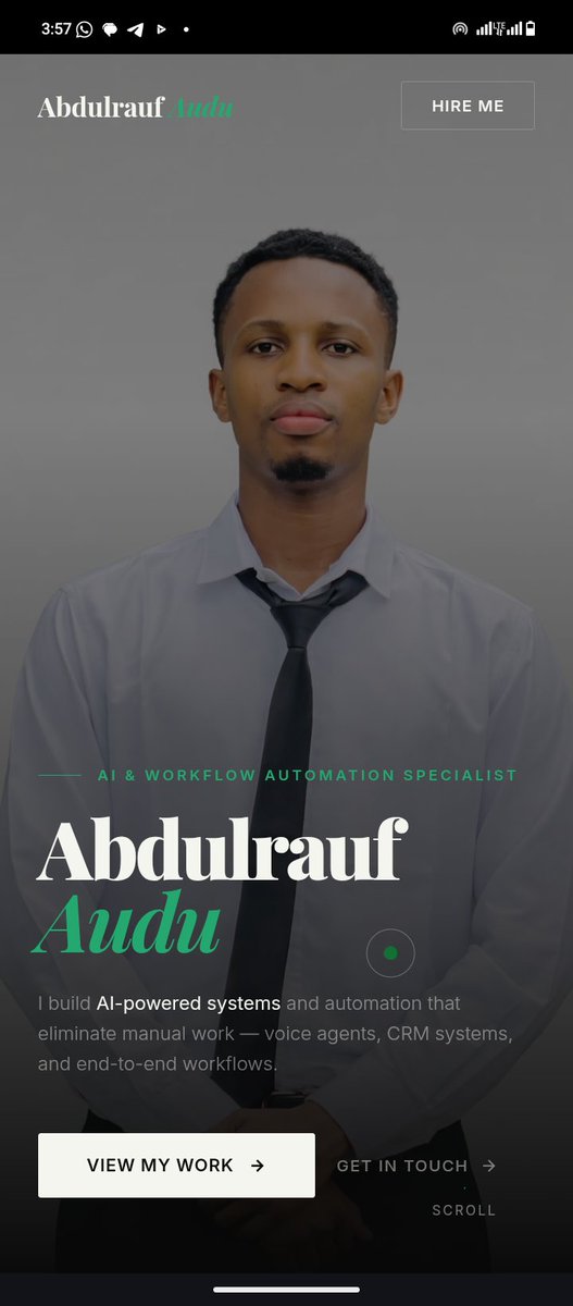 Abdul_rrauf's tweet photo. Gave my portfolio website a new look. https://t.co/Xq5aHiHOaj