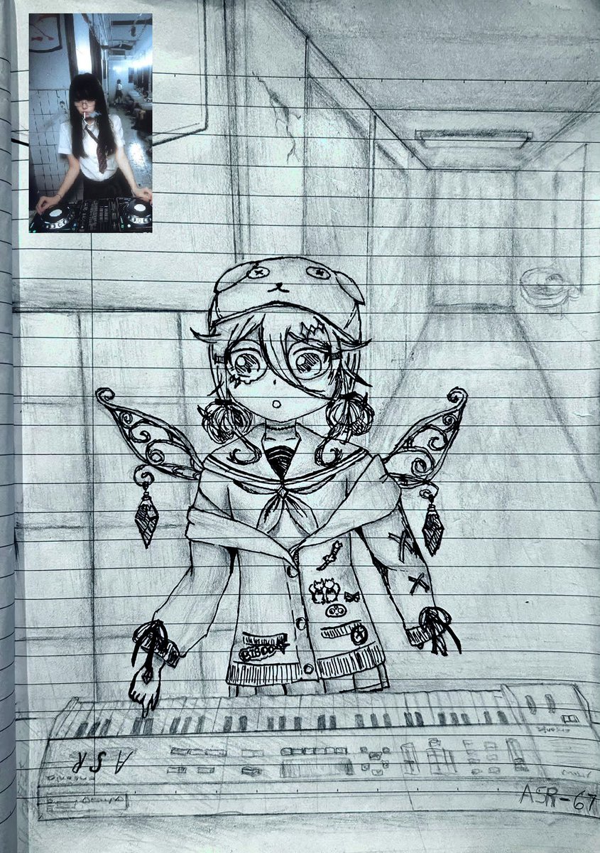 EasybuttonDev's tweet photo. biboo chops up some samples in the academy bathroom! what is she cooking?

last drawr for now and then I get started on Kaela in kOSeki!
#bijouwled https://t.co/7uouWg16xQ