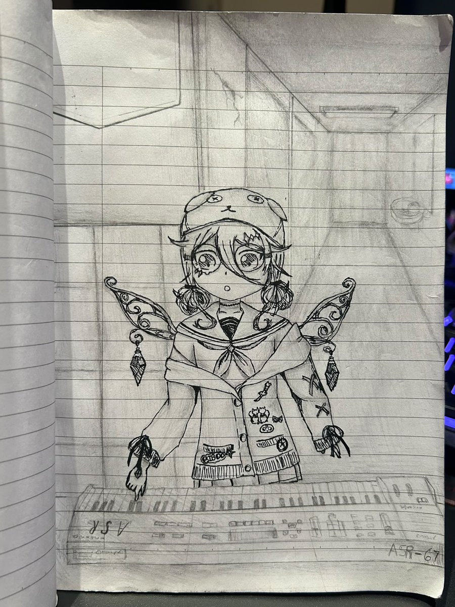 EasybuttonDev's tweet photo. biboo chops up some samples in the academy bathroom! what is she cooking?

last drawr for now and then I get started on Kaela in kOSeki!
#bijouwled https://t.co/7uouWg16xQ