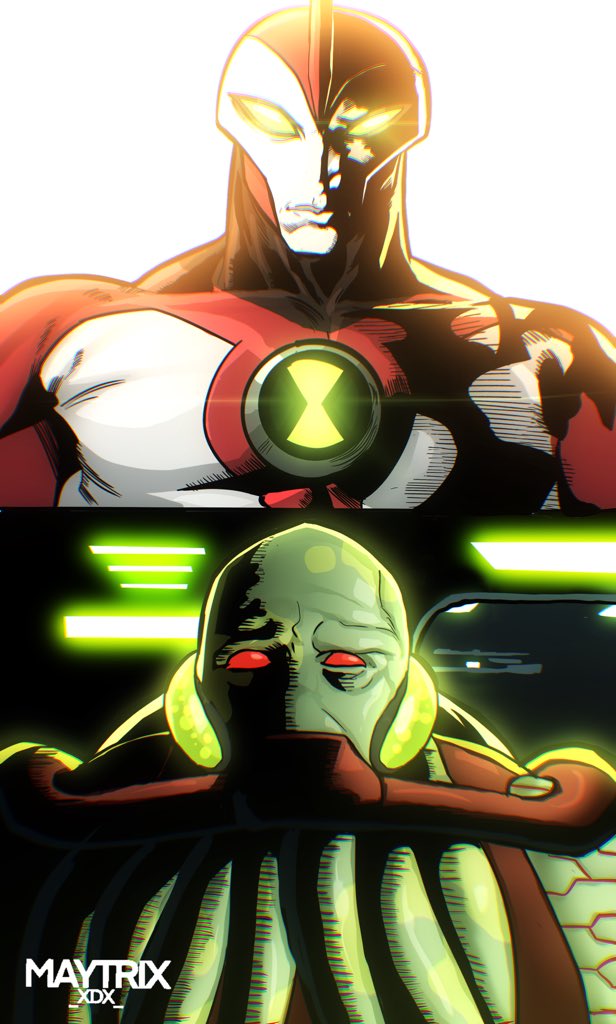 MaytrixXdx's tweet photo. Whenever Vilgax sees waybig https://t.co/5HaHn76WTX