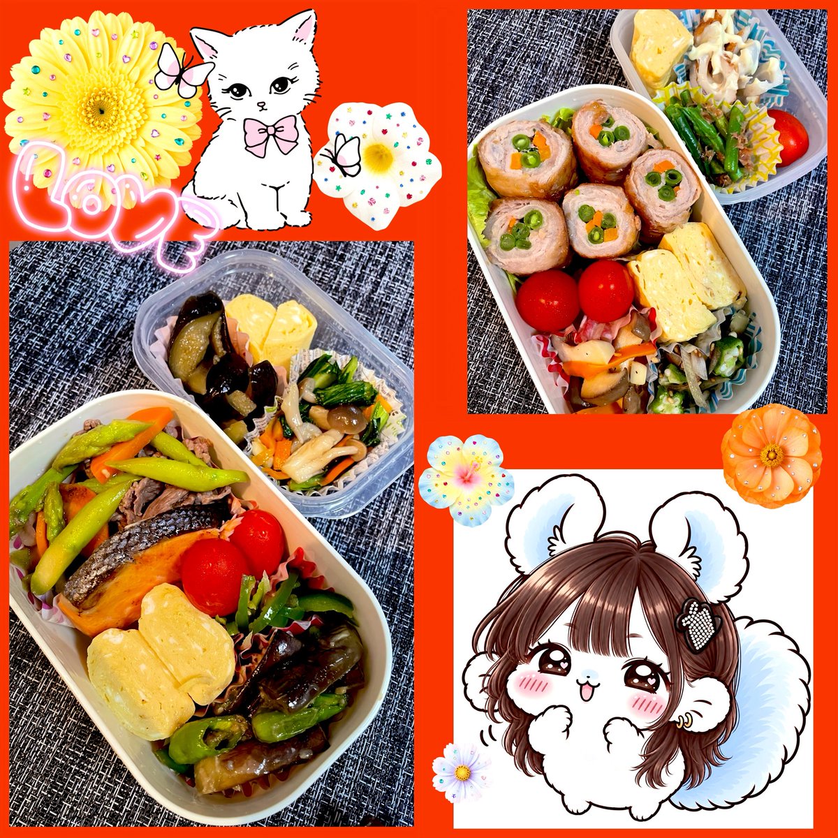 nonotaro0725's tweet photo. 遅めの夏休みいただきます🙇‍♀️
オプチャにリスナーさんから作っていただいた漫画＆自作漫画載せました🤭

🍙の付け合せってなんや…とりあえずおかず増やしたもののなんか違う🤔💭漬物とか…？(  -᷄ω-᷅ )💭 https://t.co/oSbAvPBkRt