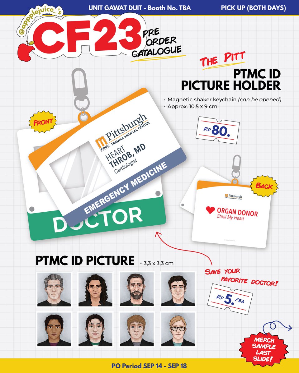 appplejuice_'s tweet photo. [❤️&amp;🔁 appreciated!]

@appplejuice_ x @28dashes Pre Order Catalogue 🍎🍊

📅 PO 14 Sept - 18 Sept
📍Unit Gawat Duit (both days!) at ICE BSD
✨Arcade, The Pitt, Resident Evil, The Backrooms, The Batman 2022

🔗 https://t.co/MhwWCIyicD

#comifuro23 #CF23catalogue https://t.co/pMUeOjtWhz