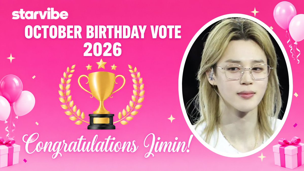 voteforpjm2's tweet photo. Jimin continues to achieve one win after another!🥳 With a total of 118,878 votes, Jimin ranks 1st Place in Starvibe’s October Birthday Vote marking his 11th Birthday Vote win! 🏆🔥

Jimin will receive a promotional advertisement on a pillar at a prime Seoul subway station as his winning reward!✨

Congratulations Jimin! 🎉
#Jimin11thBirthdayVoteWin

Endless thanks to Team Jimin for your nonstop work and dedication in securing these wins for Jimin! 💛