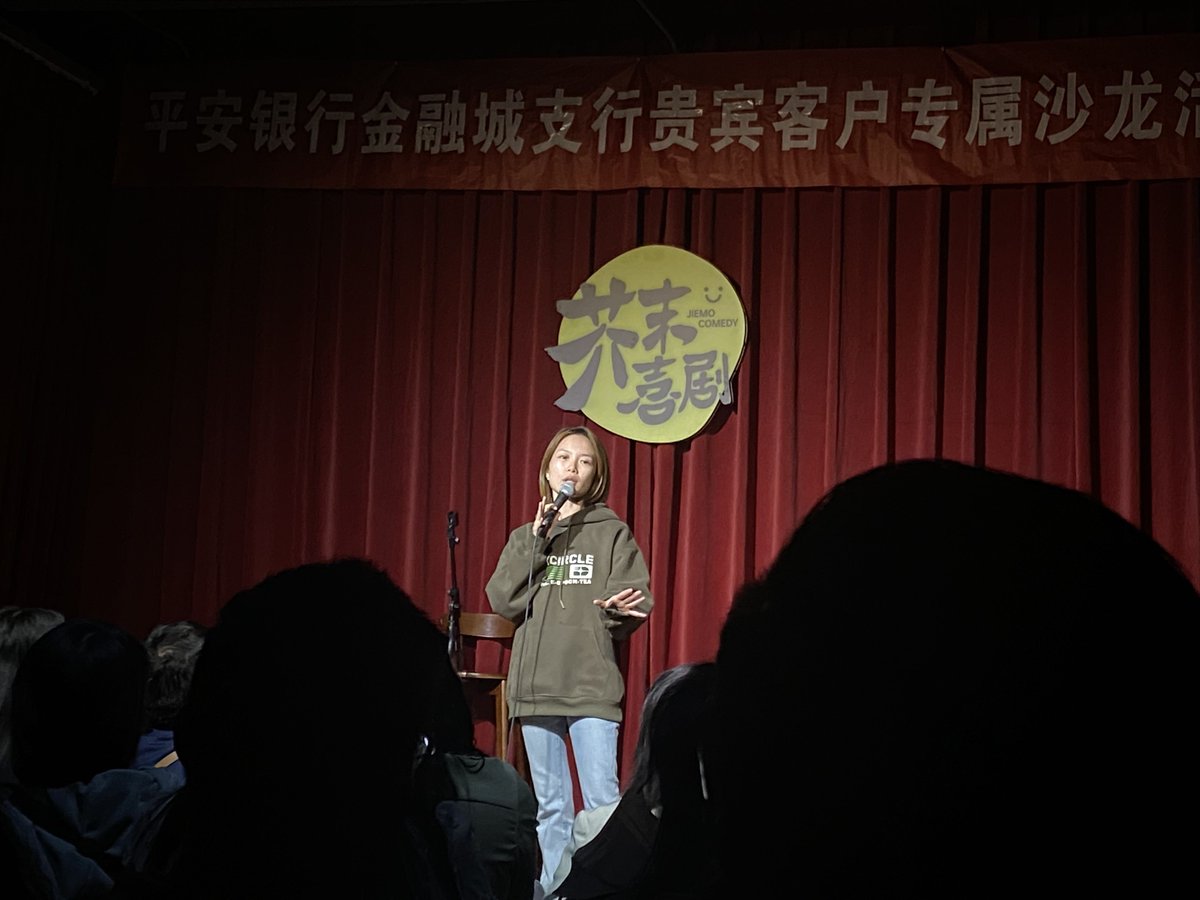 celeq340646's tweet photo. Just finished a stand-up set at the tiny downtown club and someone yelled “MORE!” as I walked offstage. Spoiler: that’s not a compliment to my 10-minute set, that’s their cry for a real meal , https://t.co/rsoHg8vacV