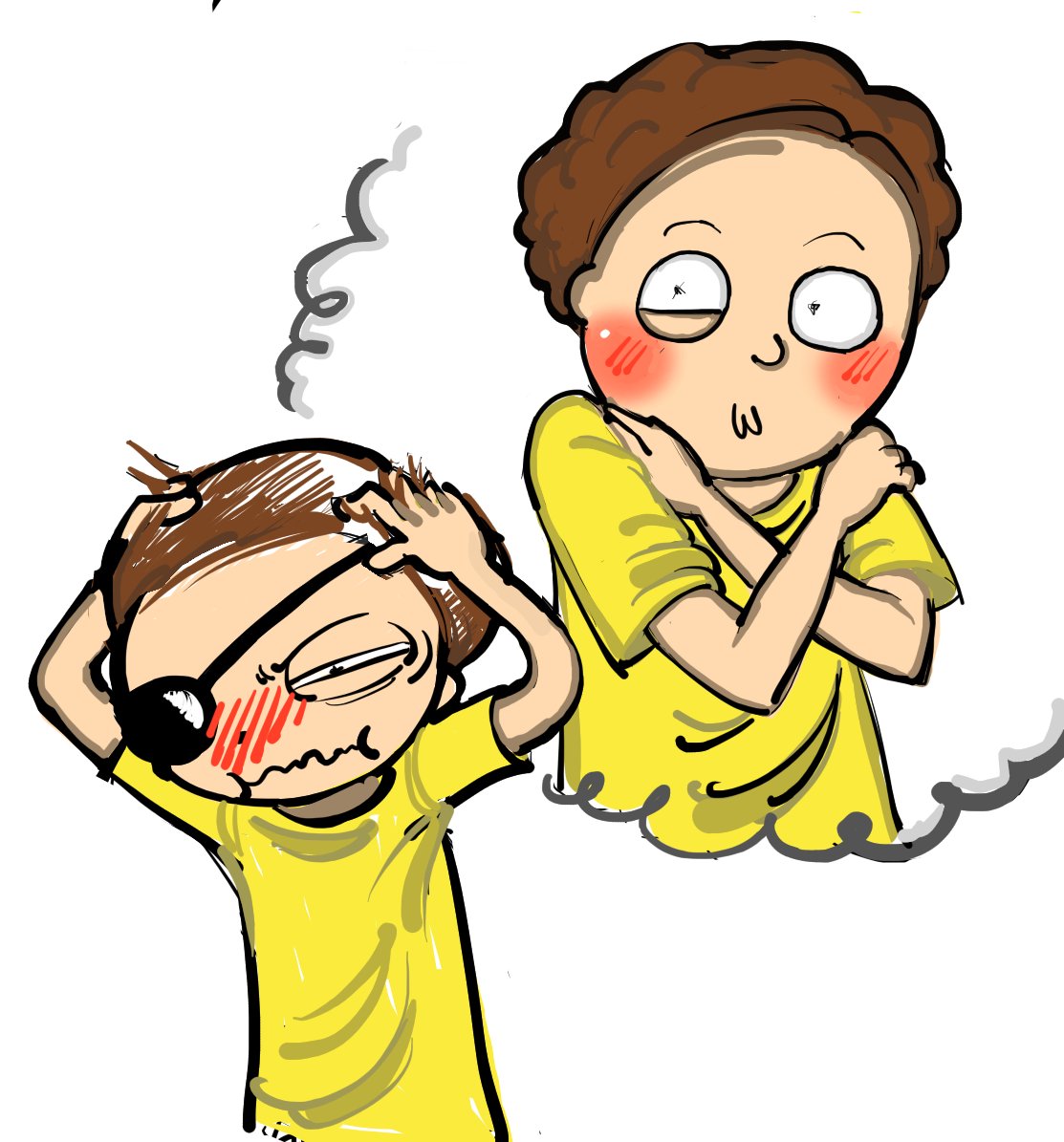 DoctorAiama's tweet photo. #Pemorty #Mortycest #MortySmith #EvilMorty https://t.co/iMVjnn8G4t