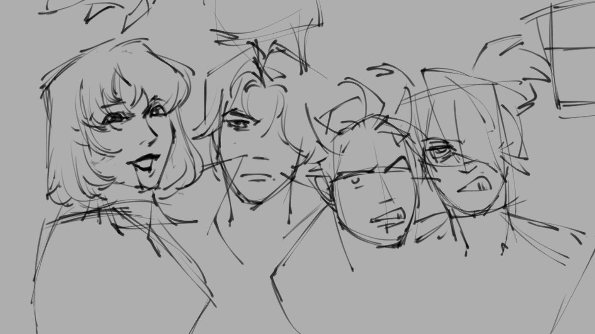 nacokawa's tweet photo. Rough deadlock doodles from the airplane :p https://t.co/VBoz735IDO