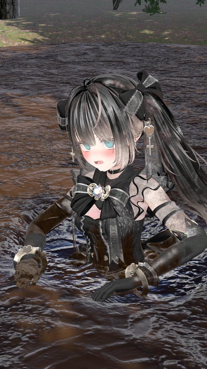 Riatavrc's tweet photo. これは普通に泥遊びしてた時のやつ https://t.co/Bo9SAijY0P