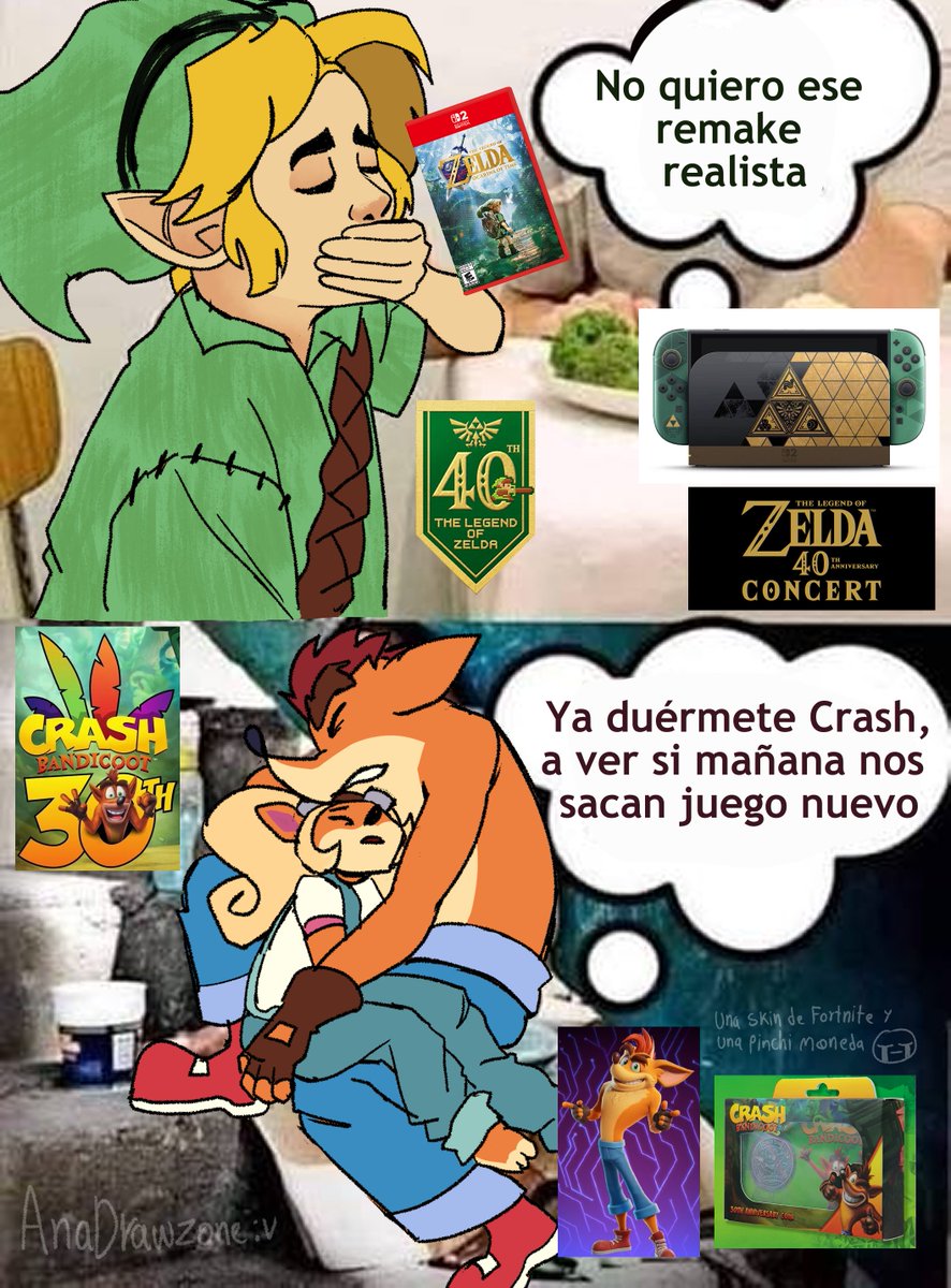 AnaDrawZone's tweet photo. Miren el lado bueno, tenemos una moneda 🤠 

#CrashBandicoot https://t.co/SMs24JX4Da
