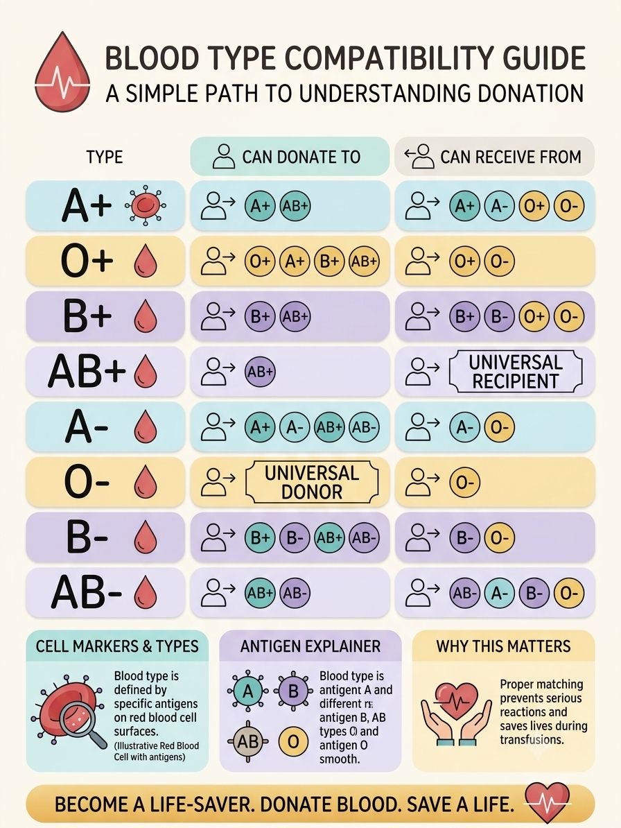 ScienceExpand's tweet photo. Blood type compatibility made simple. Save this handy guide! 🩸 https://t.co/9j4txD21Ur