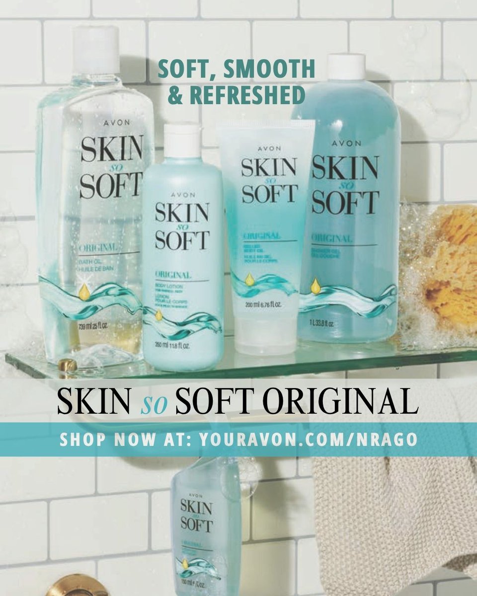 AvonLadyNJ's tweet photo. Soft skin. Zero effort. All glow. โจ Skin So Soft has been your multitasking skincare MVP since 1961โone product, endless benefits. What's the ONE beauty product you'd never give up? ๐ https://t.co/DnzmXBFsyq
#MultitaskingBeauty #GlowEssentials #SkincareSimplified https://t.co/AkciwzBqd8