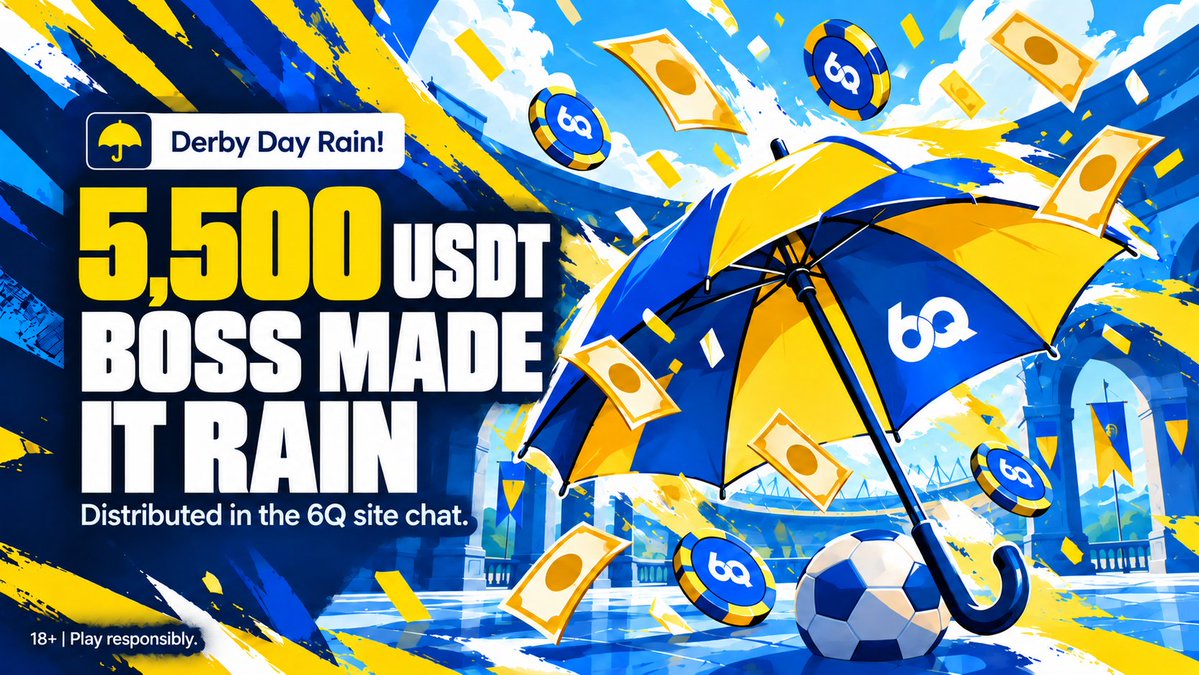 sixqnetx's tweet photo. Boss stole the pre-match show. 🌧️⚽️

5 surprise rains. 5,500 USDT dropped into the 6Q site chat.

The match hadn’t even started and chat was already celebrating. 😂 https://t.co/EwNlERCO0R