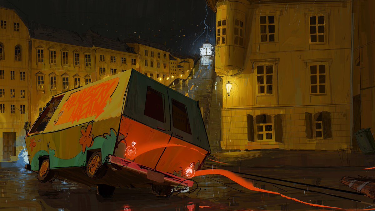 SalahMmoustafa's tweet photo. I had so much fun doing these Scooby-Doo paintings and color keys https://t.co/TH4uZlGFHN