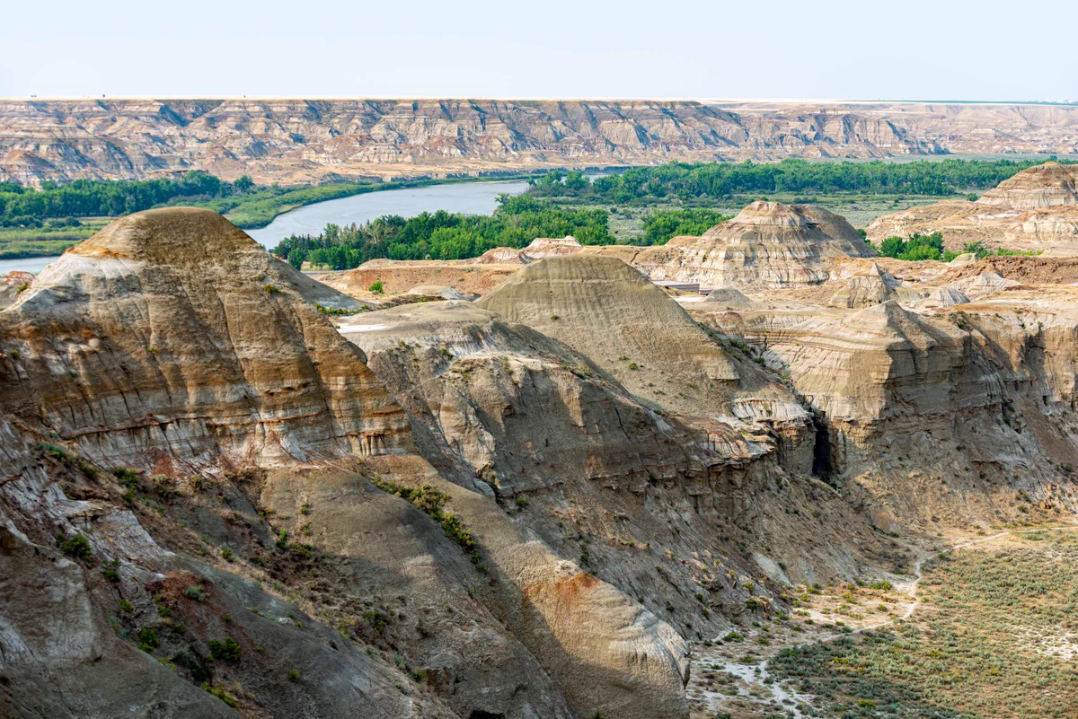 View of Dinosaur Provincial Park. 