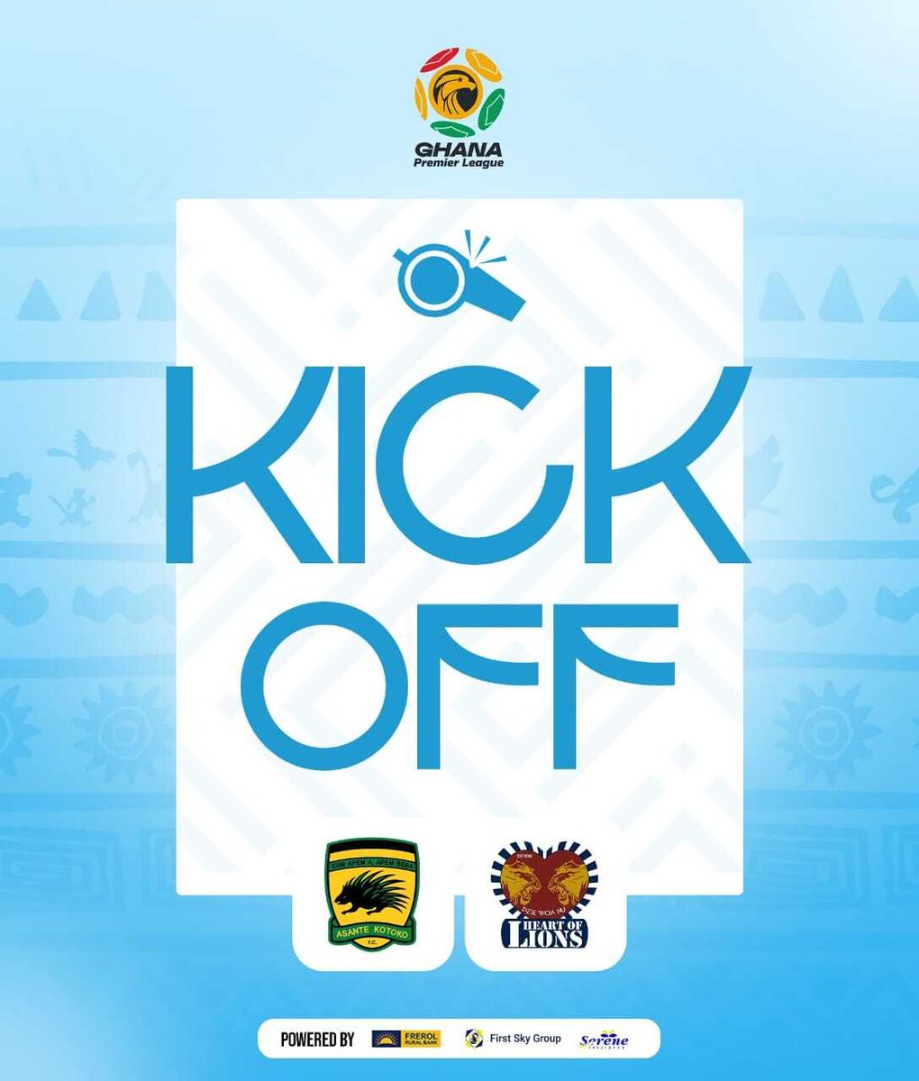 HeartOfLionsFc's tweet photo. ⏰️1"|| Game Underway 

[𝐊𝐨𝐭𝐨𝐤𝐨 0️⃣-0️⃣ 𝐋𝐢𝐨𝐧𝐬]
#DzieWoaNu #𝐇𝐨𝐥𝐅𝐜🦁🔴🔵 #GplWk2 #SereneInsurance Ghana Premier League https://t.co/NvifTXp3pp