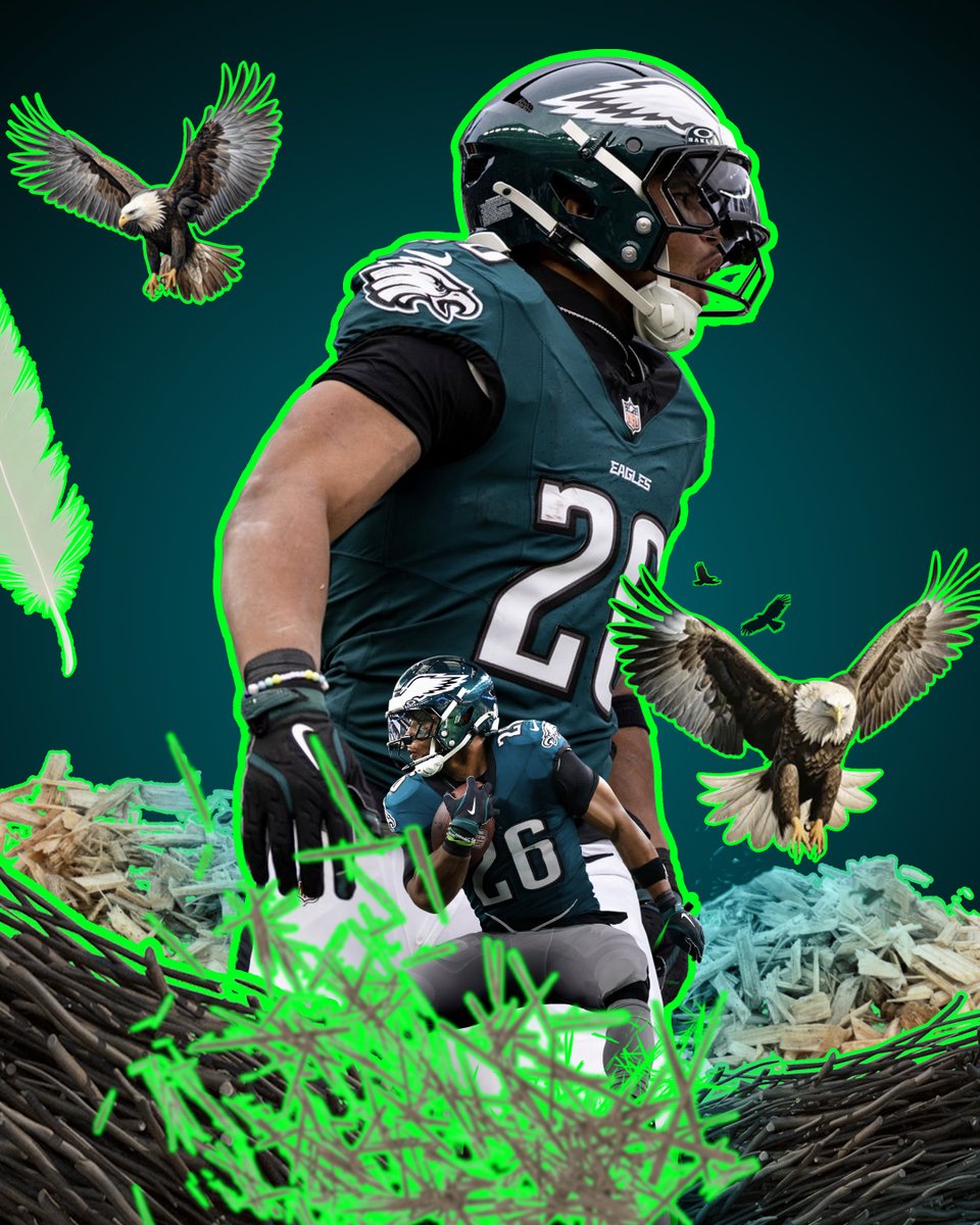 BradJamesDesign's tweet photo. 𝐒𝐚𝐪𝐮𝐨𝐧 𝐁𝐚𝐫𝐤𝐥𝐞𝐲 𝐢𝐧 𝐭𝐡𝐞 𝐁𝐢𝐫𝐝’𝐬 𝐍𝐞𝐬𝐭 🦅🏈 #NFL #smsports

“I think that’s what religion and faith is. It’s having a relationship with God and understanding who Jesus is. My faith is everything and I know I wouldn’t be here without the man above” - Saquon https://t.co/8p93gFrrIt