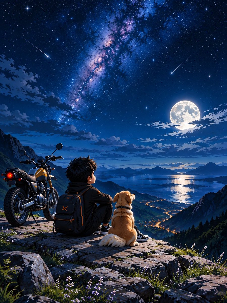 SaifulVerse's tweet photo. Good Night 💤 

The night sky, the moon’s gentle smile
I lose myself, only to find my way back to me. 🌙 https://t.co/EPAELi5rSj