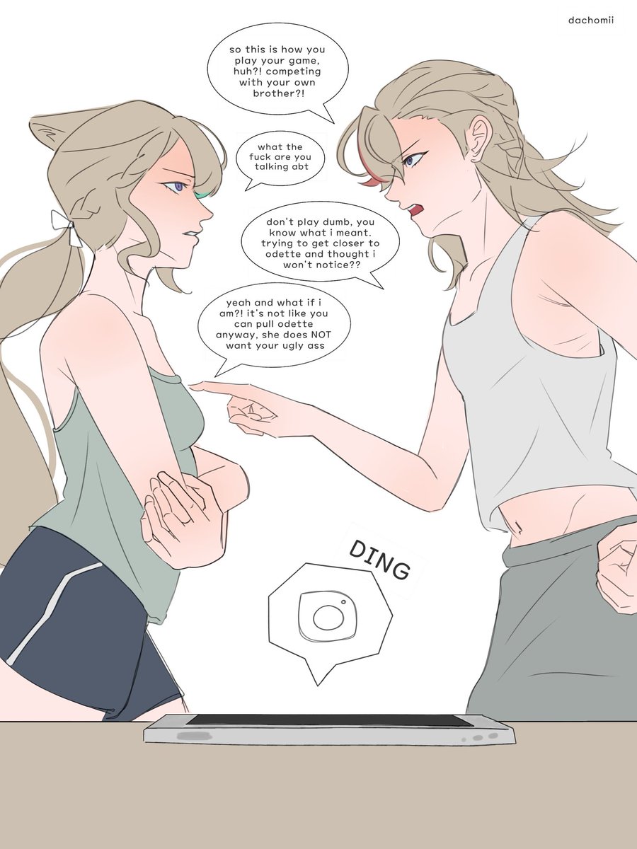 dachomii's tweet photo. stop fighting!!!
#magicswan #odelyn #vodette https://t.co/Z9z7M6Vq83