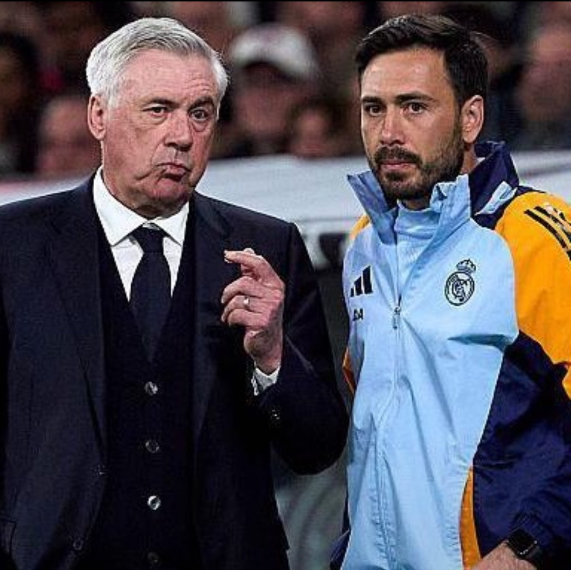 mxdrista's tweet photo. 🗣️ Davide Ancelotti : « Mon père m'appelle après chaque match pour passer en revue les choses. ✅

C'est une routine. » 🤯🔥 https://t.co/DGOW8AfCS6