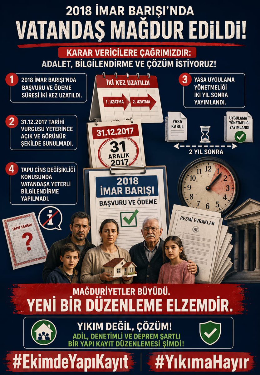 SafiyeYksek2's tweet photo. @selcukozdag Sn.Yetkililer,Kendi arazisindeki küçük barınak ve kümesler için makul şartlarda kayıt imkânı sağlanmalı.Çözüm bekleyen 8 milyon vatandaş var. 

#EkimdeYapıKayıt #YuvamızıYıkma https://t.co/Aj1JrCul4b