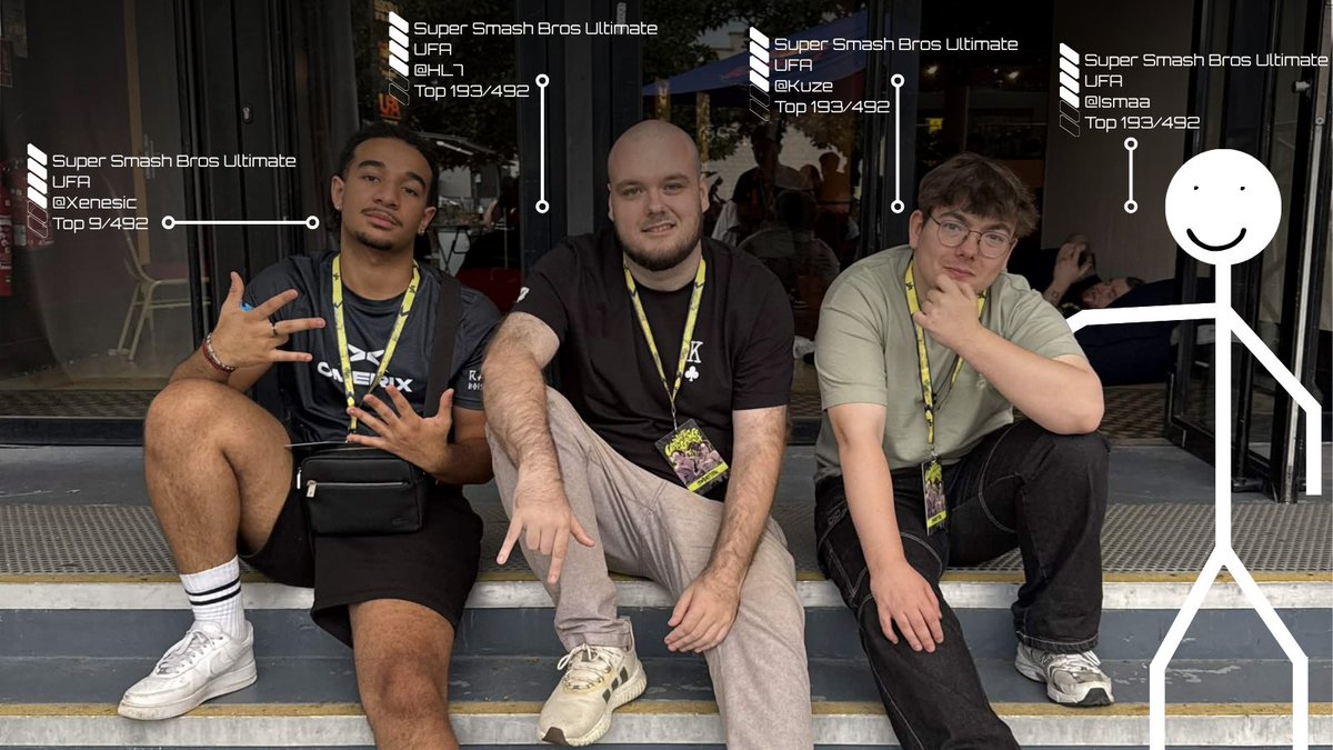 OmerixEsport's tweet photo. Pas besoin de dire plus !
Gros GG ร :
@Xenesic Top 9
@HachelSept Top 193
@OX_ismaaa Top 193
@DaiKuzeX Top 193
UFA 2026
Et un grand merci ร @PyjaSSB pour la photo ๐ธ
#oxfamily #OmerixEsport #SSBU #UFA #Esport https://t.co/FAlrYhRSPV