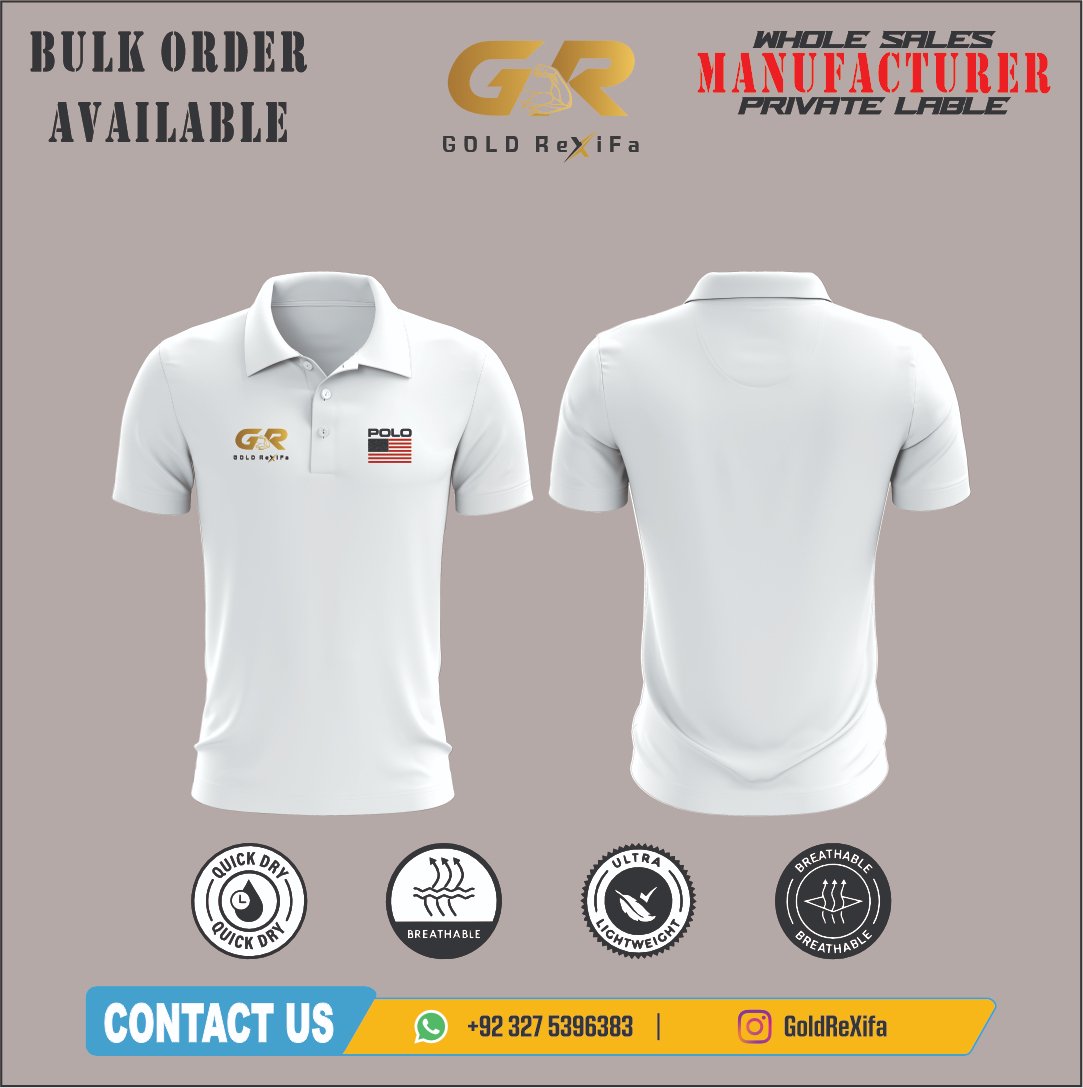 GOLDREXIFA's tweet photo. PREMIUM POLO SHIRTS | WHOLESALE &amp; PRIVATE LABEL
Professional Polo Shirts featuring quick-dry, breathable and lightweight fabric properties.
Manufactured for clothing brands, retailers and private-label businesses.
Gold Rexifa — Apparel Manufacturing &amp; Wholesale
#PoloShirt #polo https://t.co/wf11Yp7iP6