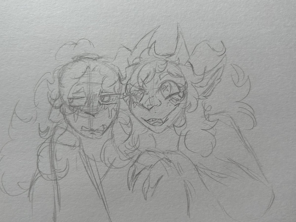 callmelucifart's tweet photo. Teal mask gijinka’s cause I miss them and wanted to draw them 

They’re like, Frenemies?? Not sure what their relationship is entirely…
#pokemon #gijinka #ogerpon #pecharunt #oc https://t.co/3JUb0QcZmv
