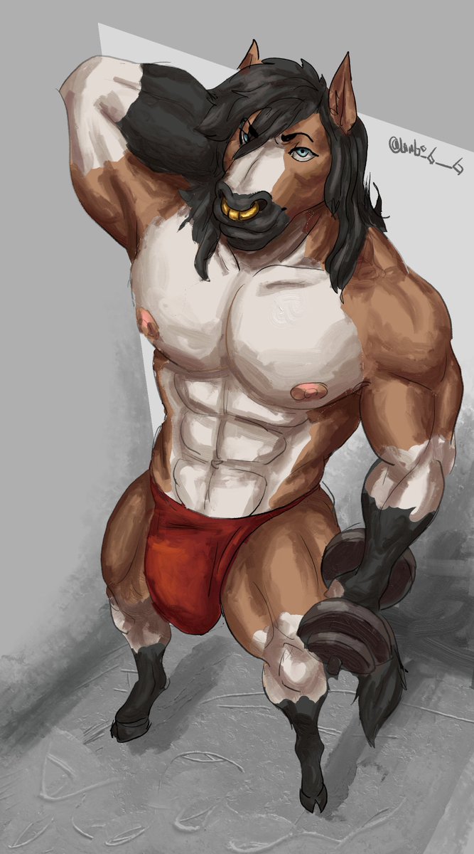 limbo9_9's tweet photo. a bit of exercise for the stud https://t.co/Niz8fzaQxK