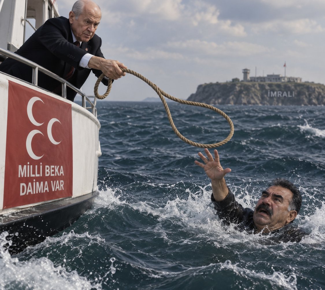 TotemVeHelva's tweet photo. Bahçeli yıl 2007; "Oğluna gemi alacak para buluyorsun da apo yu asacak ip mi bulamıyorsun al sana ip".

Meğerse o ip asma ipi değil kurtarma ipi miş.

Bizde az gerri zekalı değilmişiz.. https://t.co/WtWh4CPRh8