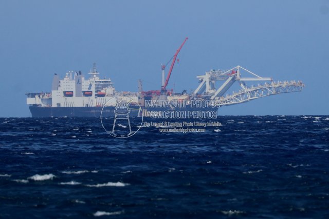 Shipguru's tweet photo. #chinesebuilt #pipelayer #AUDACIA #approaching #grandharbourmalta during her #maidencall - 12.09.2026 - https://t.co/uAH1qB1RZf - NO PHOTOS can be used or manipulated without our permission @worldshipsoc @offshoreenergyt @navingooe @Rich_Ships @ShipsInPics @ShippingMag https://t.co/sccAXB26qa