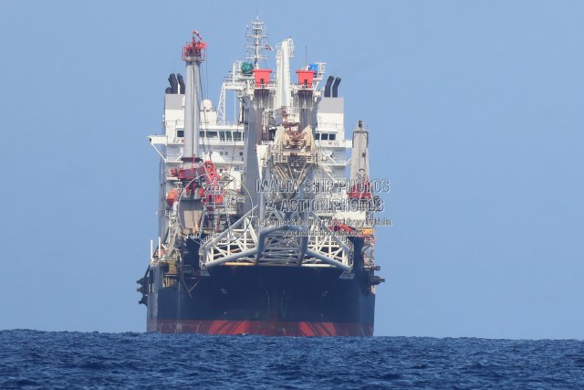 Shipguru's tweet photo. #chinesebuilt #pipelayer #AUDACIA #approaching #grandharbourmalta during her #maidencall - 12.09.2026 - https://t.co/uAH1qB1RZf - NO PHOTOS can be used or manipulated without our permission @worldshipsoc @offshoreenergyt @navingooe @Rich_Ships @ShipsInPics @ShippingMag https://t.co/sccAXB26qa