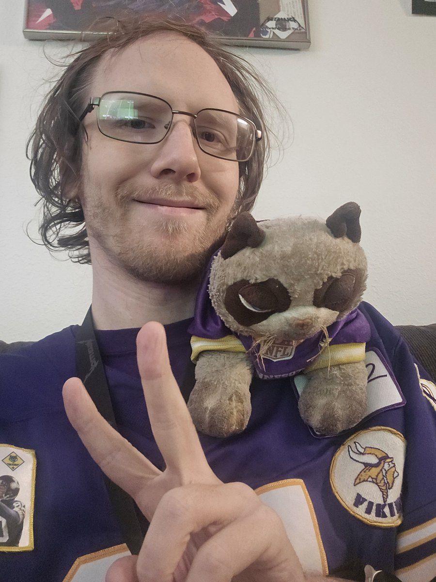 MNGFJC's tweet photo. 'Hello &amp; Good Afternoon, Minnesota Vikings fans. I'm Grumpy Football Jesus Cat &amp; today is Vikings GameDay. 

Today, the @Vikings are playing against the @packers.

Can I please get a 'Skol Vikings', Vikings Brothers &amp; Sisters?

In O'Connell We Trust. Skol.' - GFJC https://t.co/d6O27ABUKL
