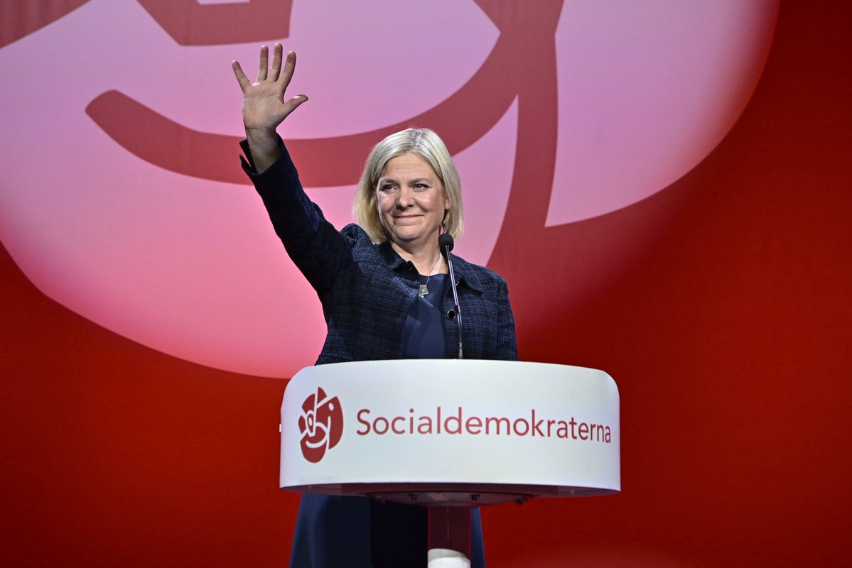 IratxeGarper's tweet photo. Congratulations to @magdandersson and Socialdemokraterna on this important victory! 🇸🇪🌹

A strong signal that people want politics built on solidarity, equality and a strong welfare state.

A progressive Sweden is good news for all Europe.

It’s time to lead again! https://t.co/KVrE7kLw99
