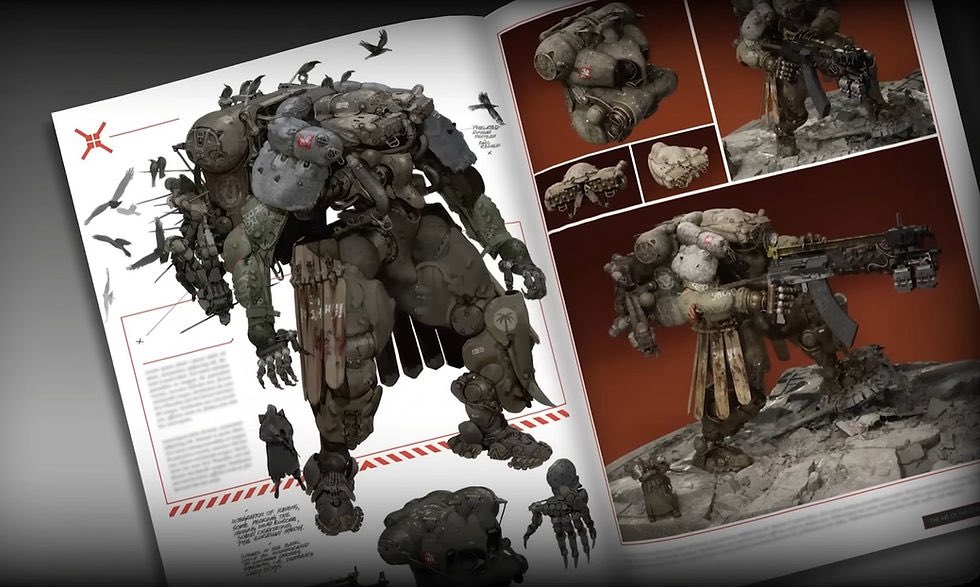 MGecko117's tweet photo. Hot take, but I think The Forever Winter would be a much better game if it were an all-out combined-arms warfare game rather than a survival extraction shooter

The art style and worldbuilding are practically begging for players to actively partake in massive battles and mechanized warfare, all in the middle of an apocalyptic industrial-scale hellscape