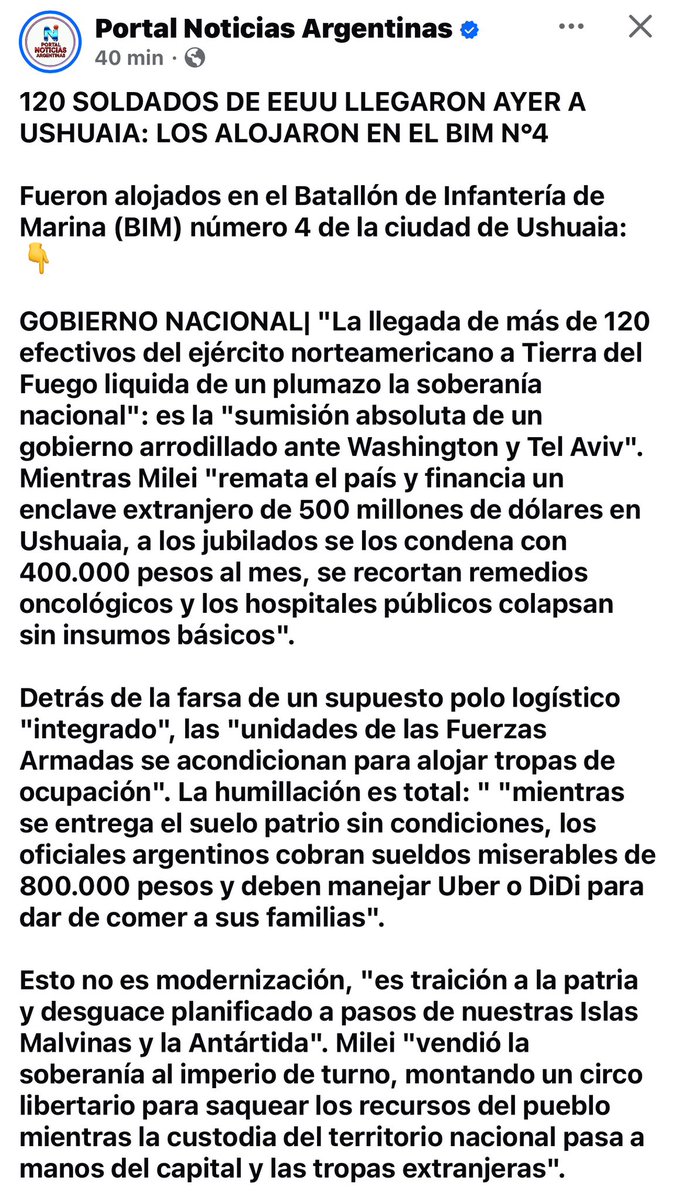 tanycarrasco's tweet photo. Adiós Tierra del Fuego!! Fue un gusto que hayan sido parte de la Argentina. 
Lástima que votaron a quien los entregó atados de pies y manos. https://t.co/VlzR8udSib