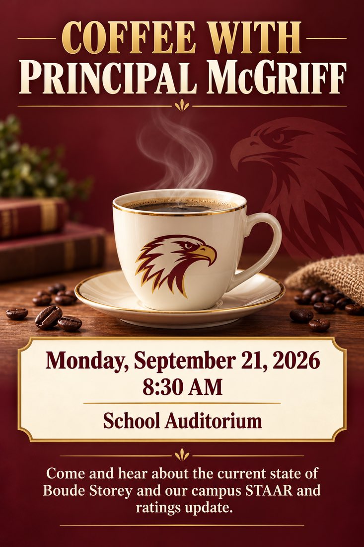 BStoreyMS's tweet photo. Eagle parents and community,
Mark your calendars ☕️
#BuildingaStoreyofExcellence🦅 https://t.co/eU2NEQZcmt