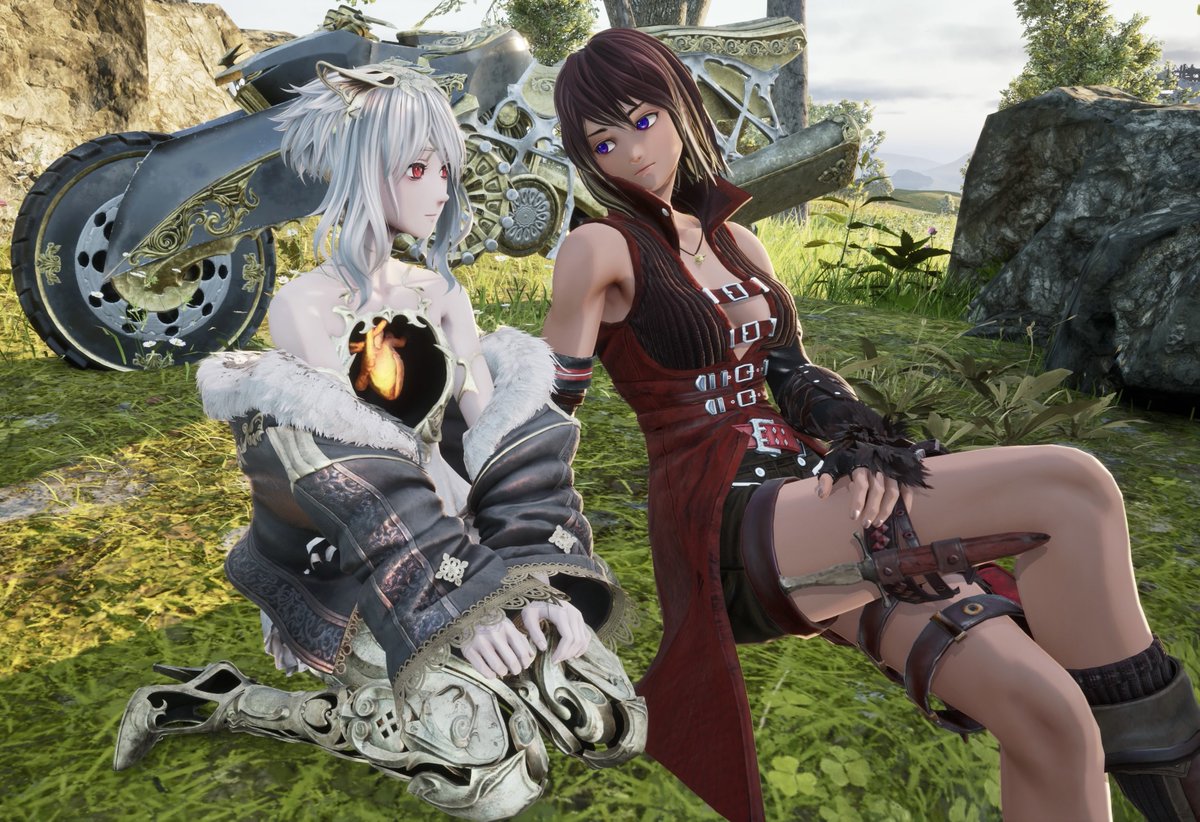 thiramis99's tweet photo. コードヴェインは女キャラが主人公に向けてくる感情が大抵Loveに寄ってる影響で
女主人公でプレイすると凄まじい百合ゲーと化す

私を百合好きの道に落とそうとしてくる…
何ならオクトラ0の時から落ちてる…(スティアちゃんを見ながら) https://t.co/jNemyi70th