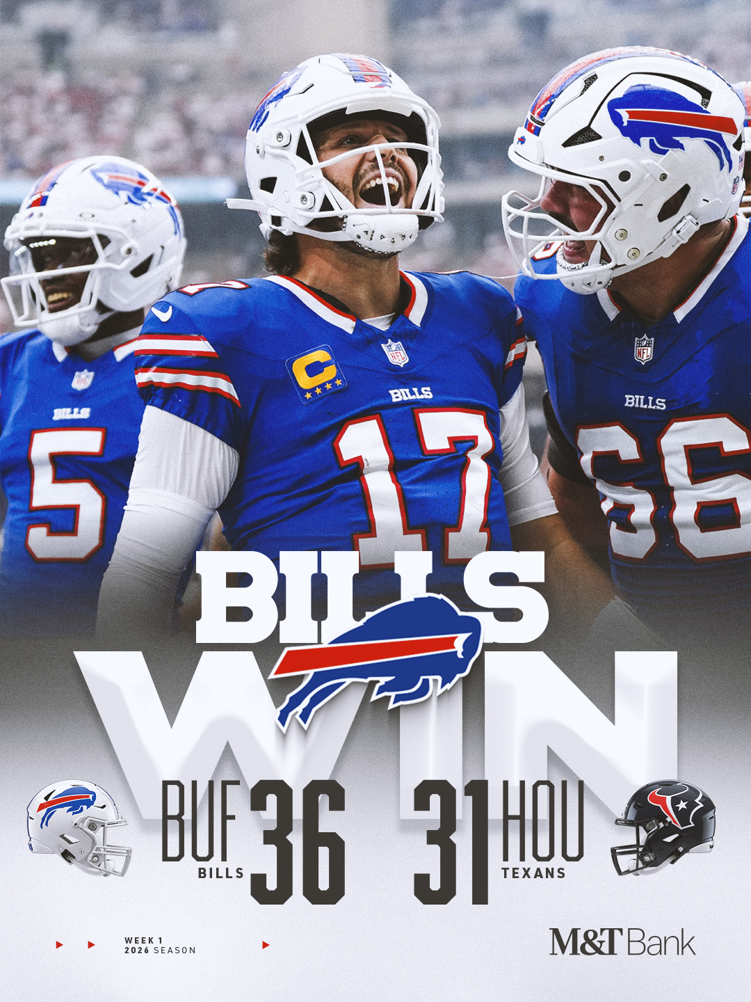 Bills 36 - 31 Texans |  NFL Week 1