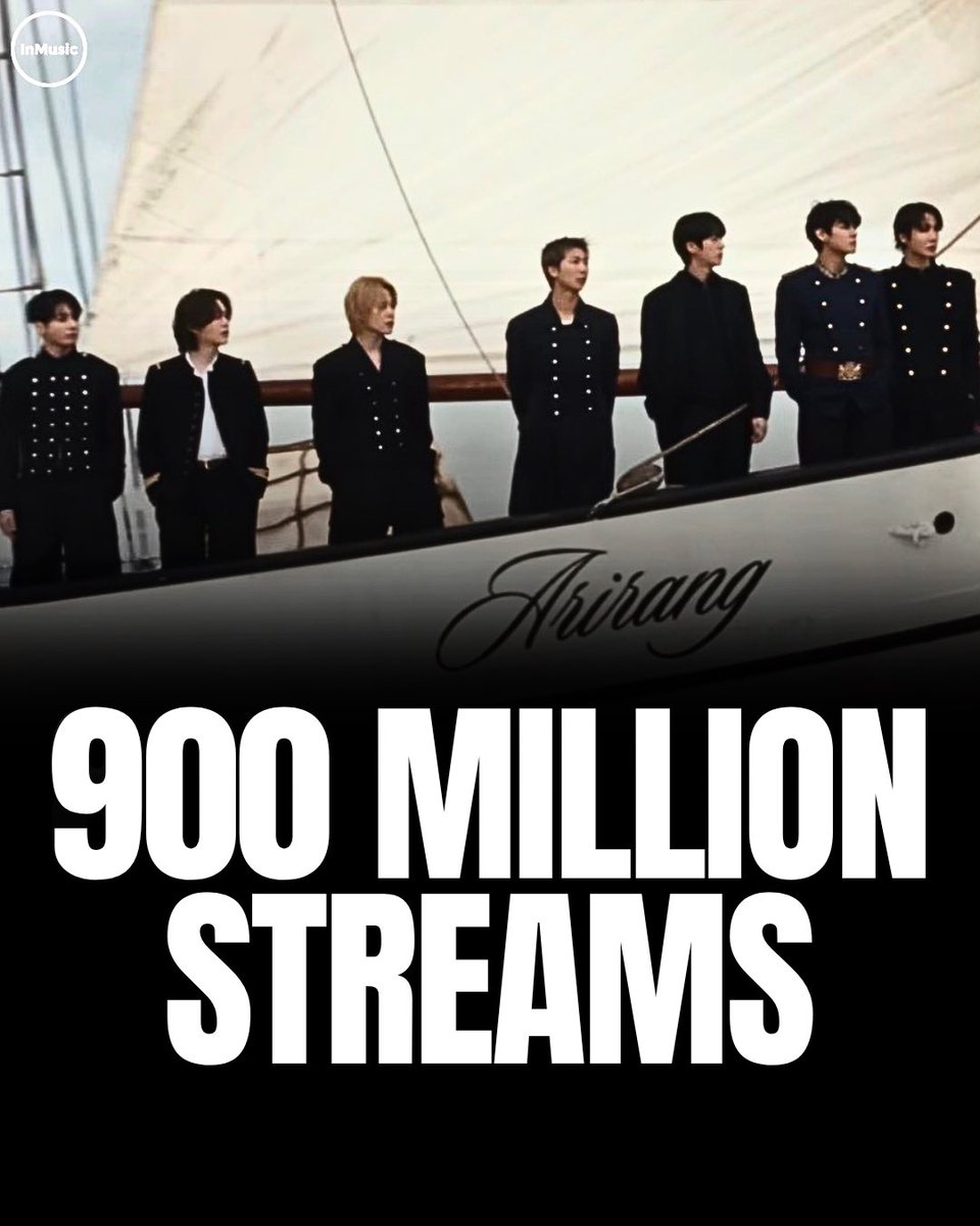 _inmusic_'s tweet photo. 📊| “Swim” by BTS has now surpassed 900 million streams on Spotify.

It’s their 8th song to achieve this milestone. https://t.co/RFnrzhN1Ga