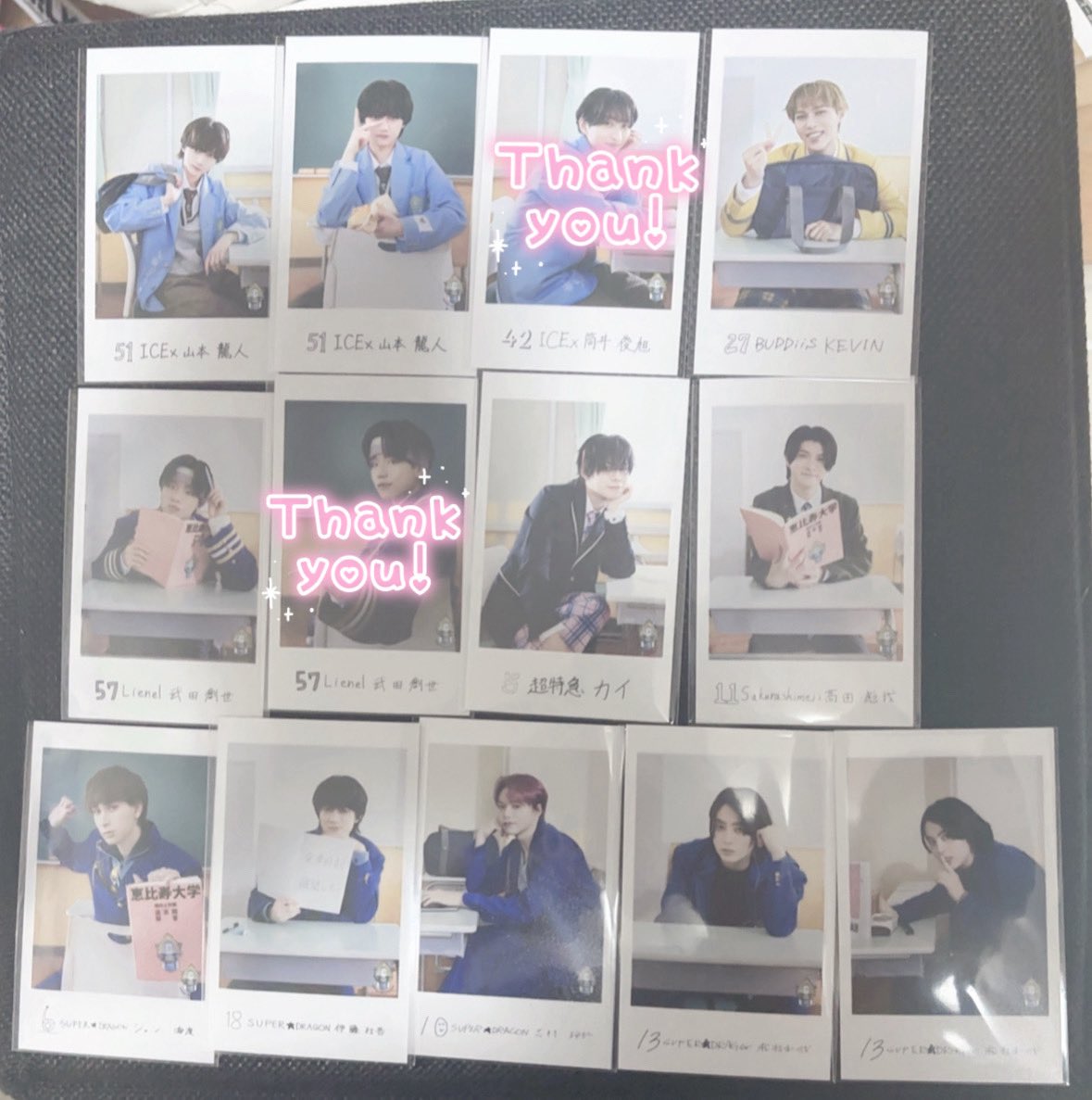 Kanoy4sa's tweet photo. EBiDAN THE LIVE 2026 15周年記念 エビライ 隣の席セット 交換

【譲】
山本龍人(左、前)KEVIN(後)武田創世(後)カイ(左)髙田彪我(後)ジャン海渡(前)伊藤壮吾(後)志村玲於(右)松村和哉(右、後)

【求】
大倉空人.全方向(左優先)

郵送希望です。
検索からでもお気軽にお声掛けください🌷 https://t.co/FkcFP6djzM