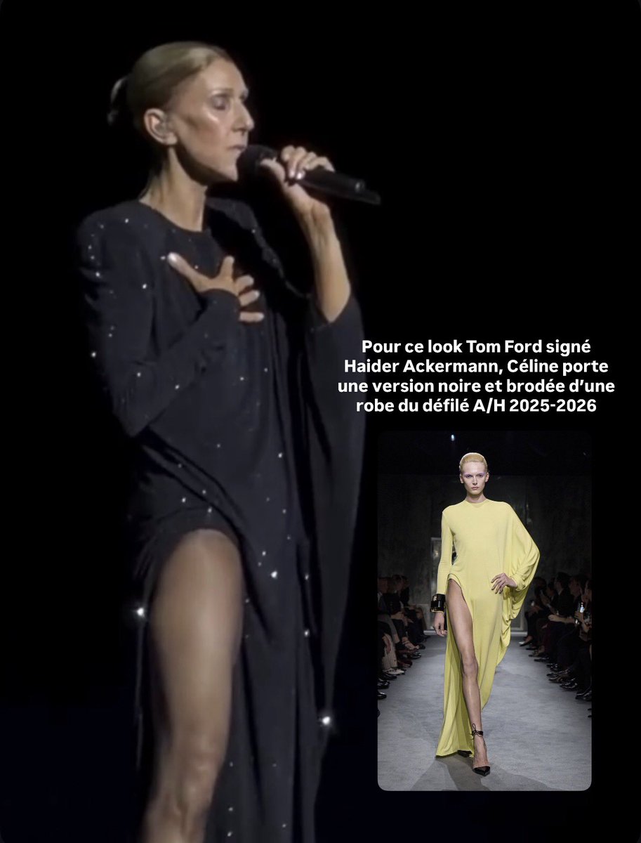 CharlottePouget's tweet photo. Céline Dion en Schiaparelli, Alaïa, Givenchy et Tom Ford ❤️‍🔥 https://t.co/JmZK9TlBNZ