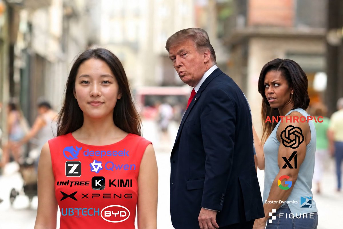 SirFrogton's tweet photo. @fanofaliens It became a habit now. Every time Chinese AI startups drop a breakthrough, these talentless parasitic pedo f’a’aggots, Scam Altman, Amodei, and Musk instantly morph into the same three-headed choir: “sLoW iT dOwN! iT’s ToO dAnGeRoUs!”  The world outside the U.S will not pause. https://t.co/7WY3H7KDRC